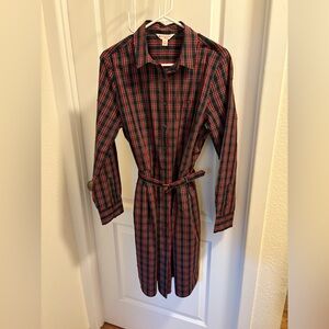 Brooks Brothers red tartan dress in size 14